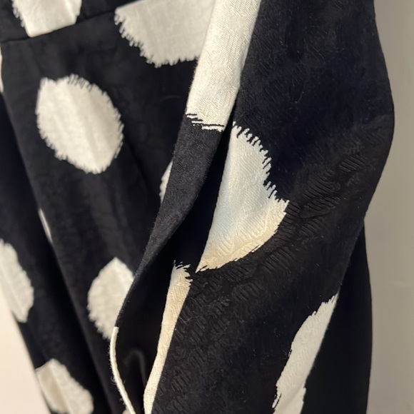 Talbots sz 16P black dress with white dots. Pockets. Zipper in back. - Picture 2 of 5